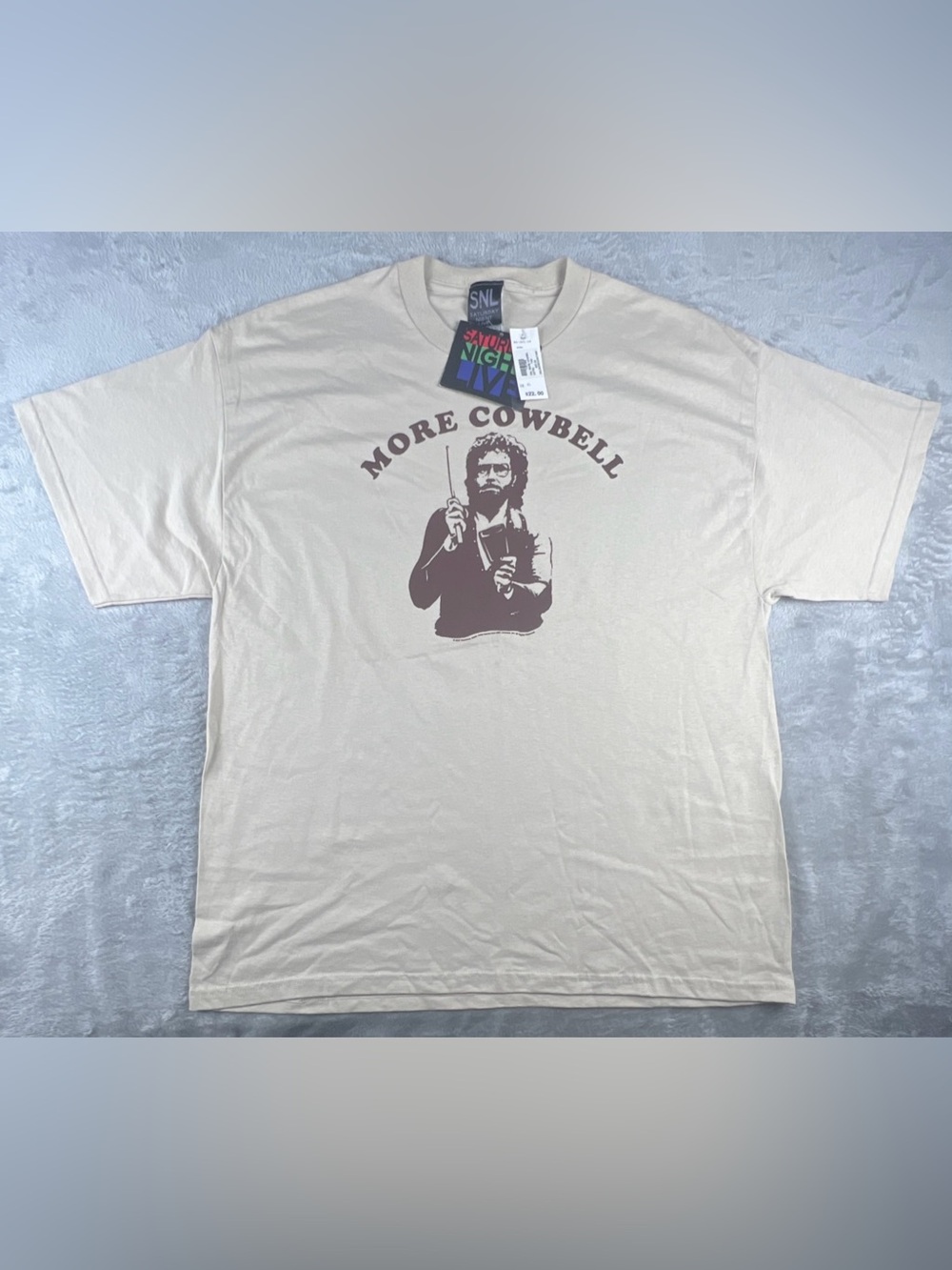 Vintage Y2K Saturday Night Live SNL "More Cowbell" T-Shirt Size XL Licensed NWT